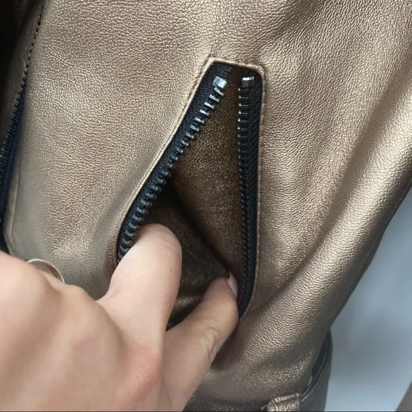 Romeo & Juliet CoutureMetallic Faux Leather Jacket - Picture 5 of 11